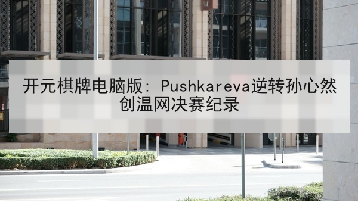 开元棋牌电脑版: Pushkareva逆转孙心然创温网决赛纪录